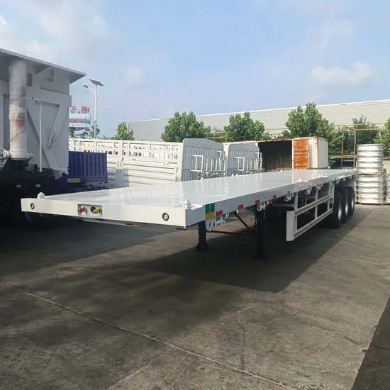 Marken-4-Achsen-45-Fuß-Flachbett-Sattelauflieger-Containeranhänger